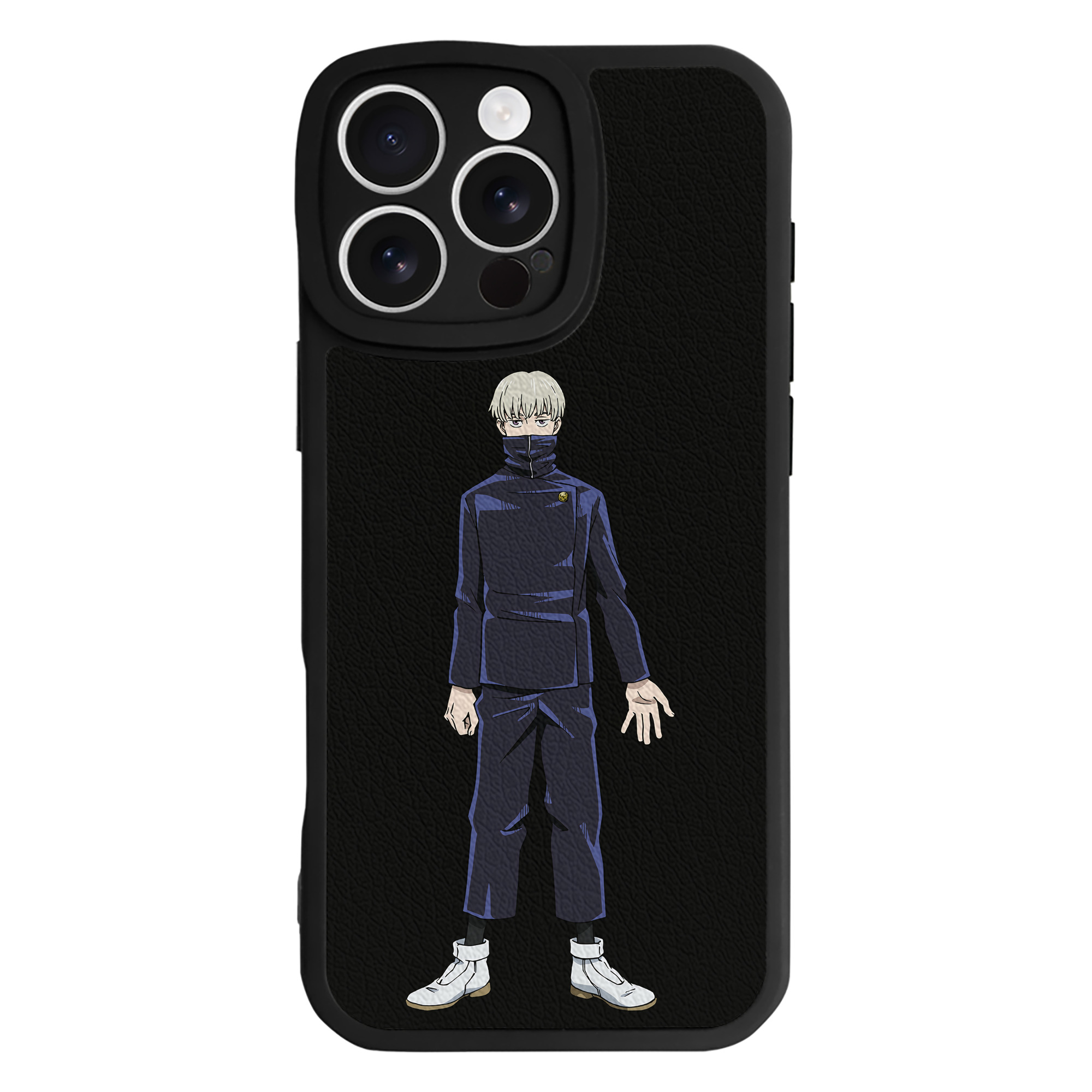 （画像用） 呪術廻戦 Jujutsu Kaisen 【iPhone 16シリーズ対応】シリコンスマホケース（レザー調） 材質：シリコン